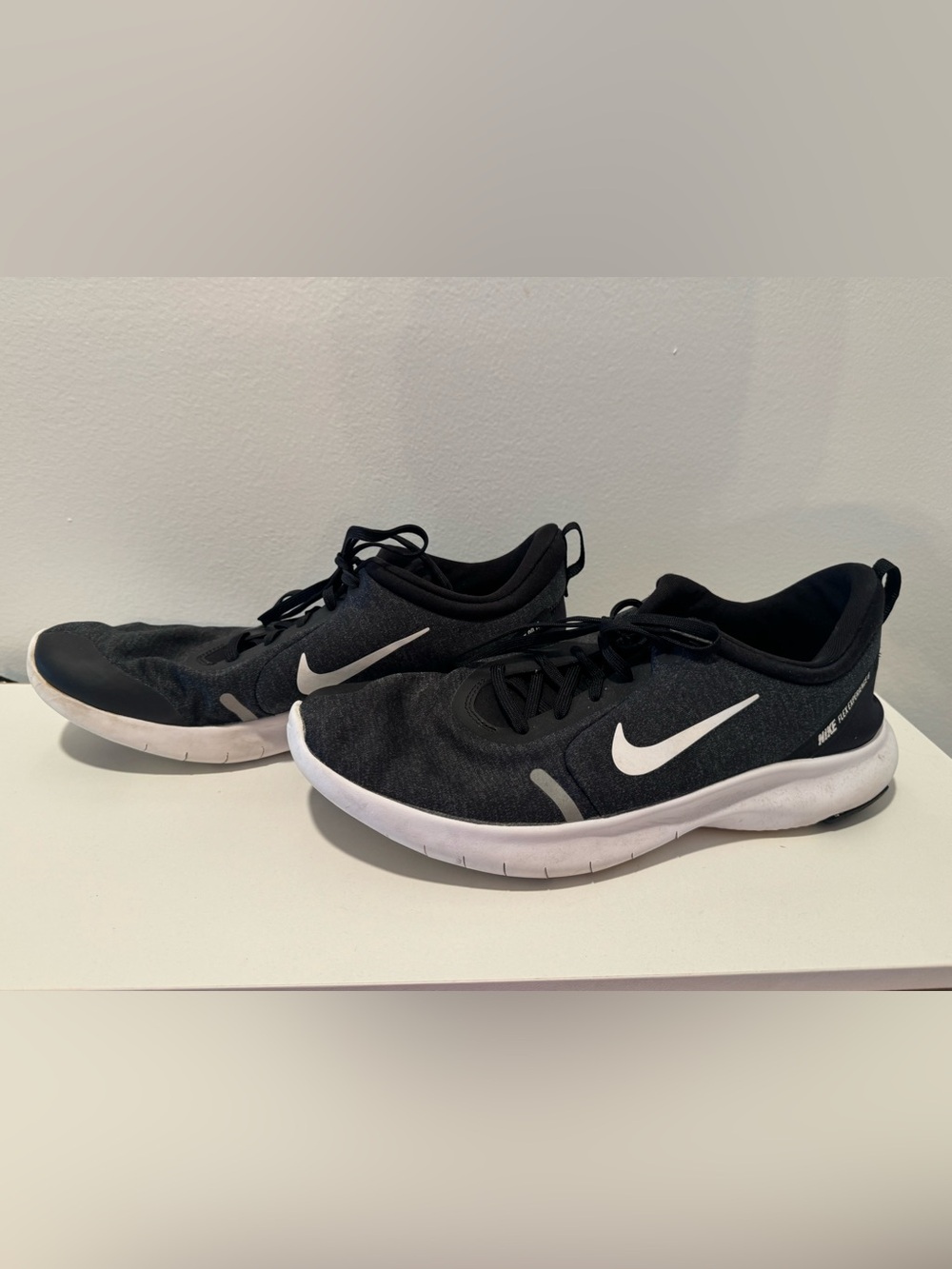Nike Black and White Men's flex Athletic Running Shoes